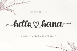 Hello Hana Script Font Download