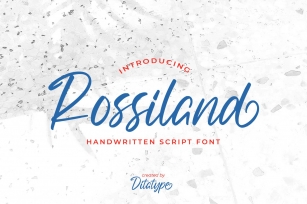 Rossiland-Beautiful Handwritten Font Font Download