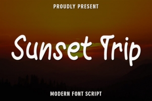 Sunset Trip Font Download