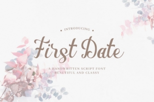 First Date Font Download