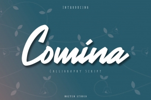 Comina | Calligraphy Script Font Download