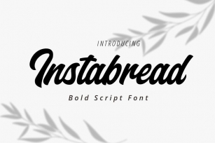 Instabread Bold Script Font Font Download