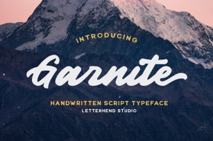 Garnite - Handwritten Script Font Download