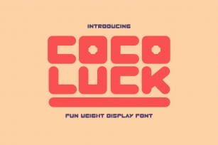 Cocoluck - Fun Weight Display Font Font Download