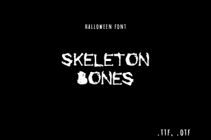 Skeleton bones font Font Download