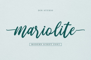 Mariolite-Modern Script Font Font Download