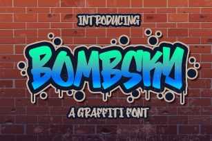 Bombsky Graffity Font Font Download