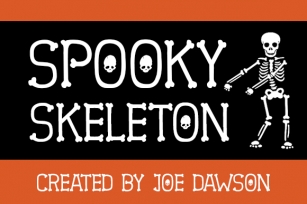 Spooky Skeleton Font Download