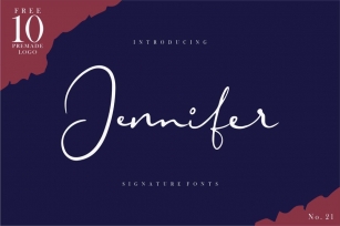 Jennifer | Signature Font Font Download