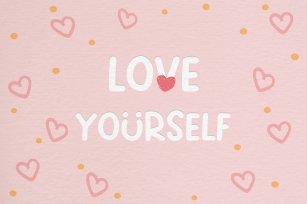 Love Yourself - A Cute Smiley Handwritten Font Font Download