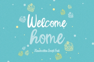 Welcome Home - A Cute Modern Classic Handwritten Script font Font Download