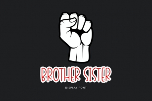 Brother Sister Display Font Font Download