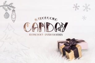 Canday - Christmas Font with Doodles Font Download