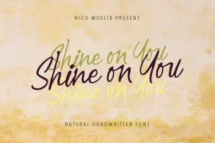 Shine on you || Natural Handwritten Font Download