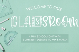 Classroom A Fun School Font With 6 Designs Font Download