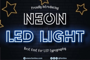 Neon Led Light Font Download