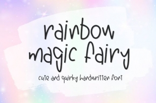 Rainbow Magic Fairy Font Download
