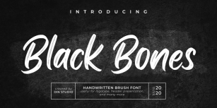 Black Bones Font Download