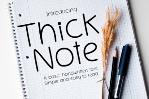 Thick Note Font Download