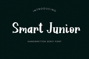 Smart Junior Handwritten Serif Font Font Download