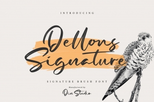 Dellons Signature-Elegant Brush Font Font Download