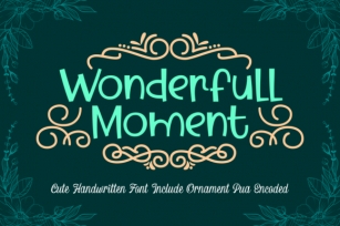 Wonderfull Moment Font Download