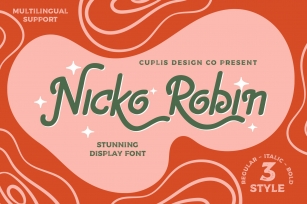 Nicko Robin a Stunning Display Font Font Download