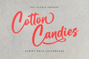 Cotton Candies - Bold Script Font Font Download