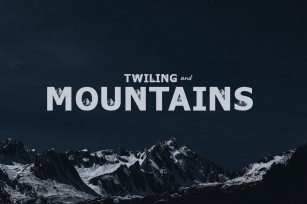 Twiling&Mountains Font Download