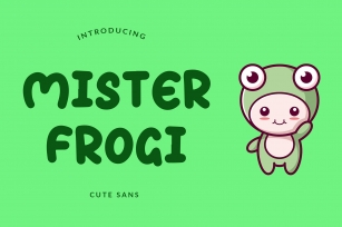 Mister Frogi Display Font Font Download