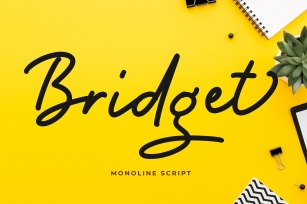 Bridget Monoline Script Font Font Download