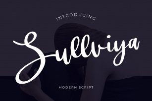 Sullviya Modern Script Font Font Download