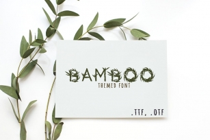 Bamboo eco Font Download