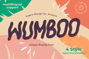 Wumboo Unique Display Font Font Download