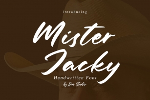 Mister Jacky-Handwritten Font Font Download
