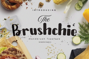 Bruschie Handbrush Typeface Font Download