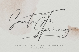 Santa Fe Spring  Chic Casual Script Font Download