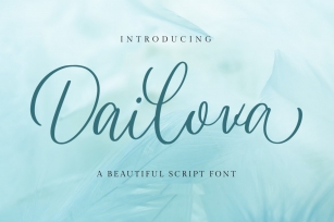 Dailova - Beautifull Script Font Download