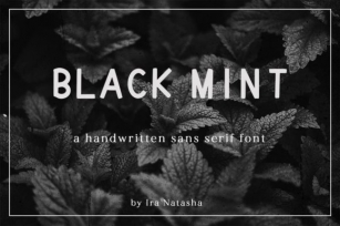 Black Mint Font Download