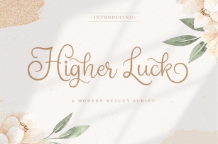 Higher Luck - Modern Script Font Font Download