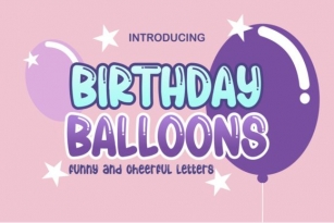 Birthday Balloons Font Download