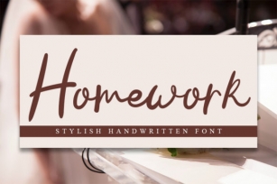 Homework Font Download