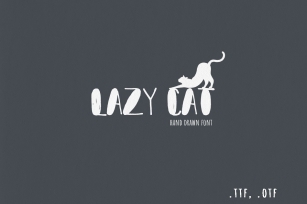 Lazy cat Font Download