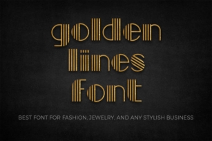 Golden Lines Font Download