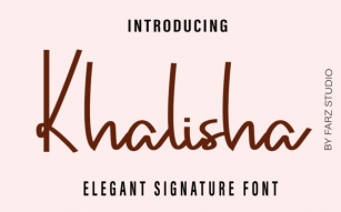 Khalisha Font Download