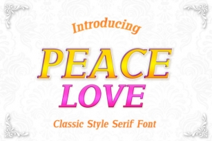 Peace Love Font Download