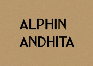 Alphin Andhita Font Download