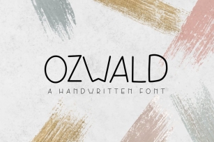 Ozwald - Handwritten Font Font Download