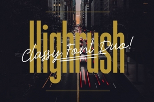 Highrush - Font Duo Font Download