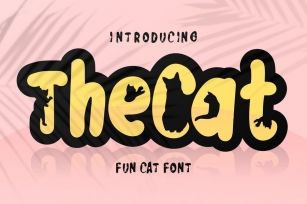 The Cat | Fun Cat Font Font Download